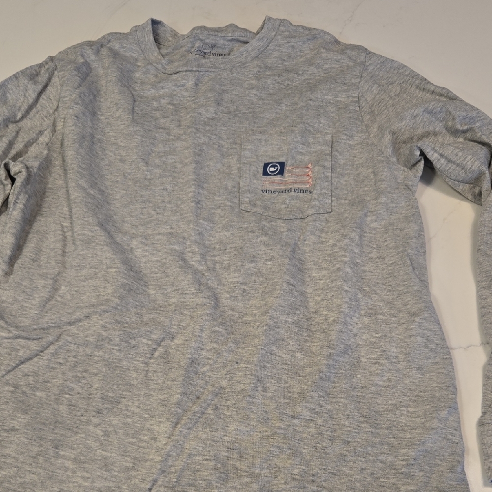 Vineyard Vines Gray Long Sleeve Tee